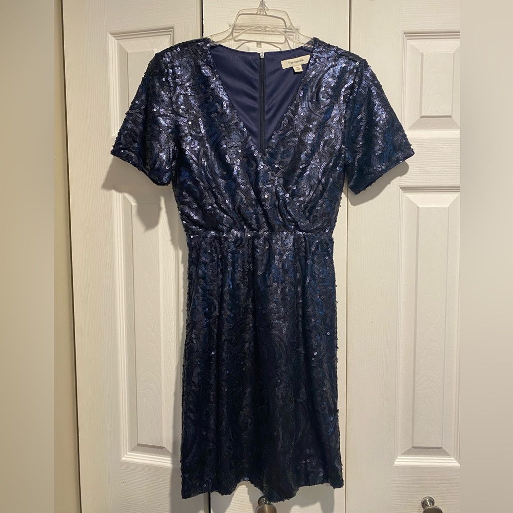 Francesca’s navy Sequin Dress